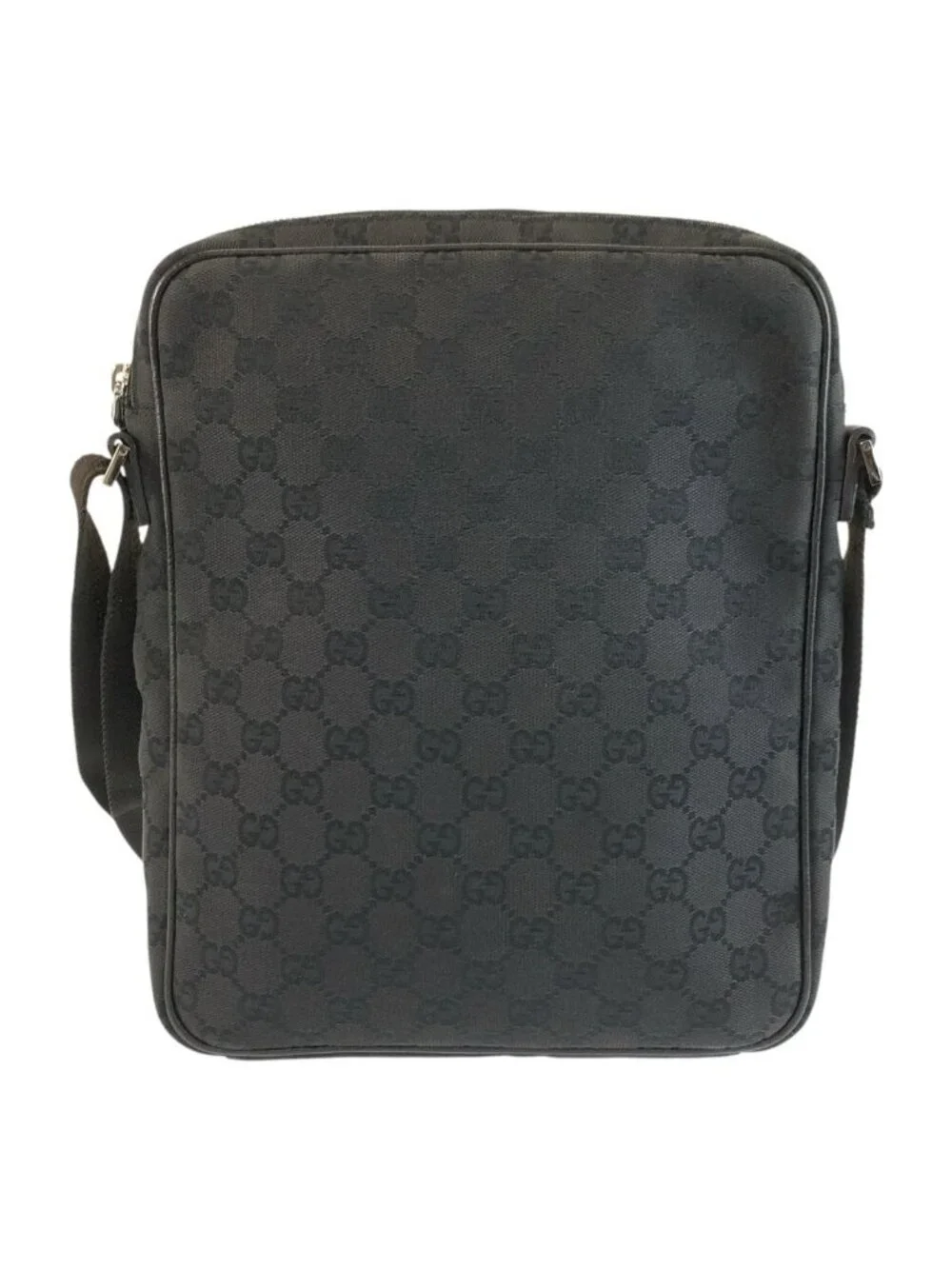 Gucci Black GG Canvas Shoulder Bag